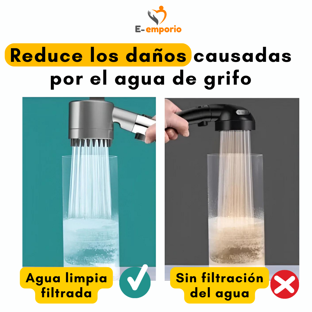 Alcachofa de Ducha de Alta Presión® - Transforma tu cabello en 1 semana