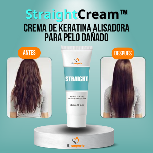 Crema de Keratina alisadora para pelo dañado - StraightCream™
