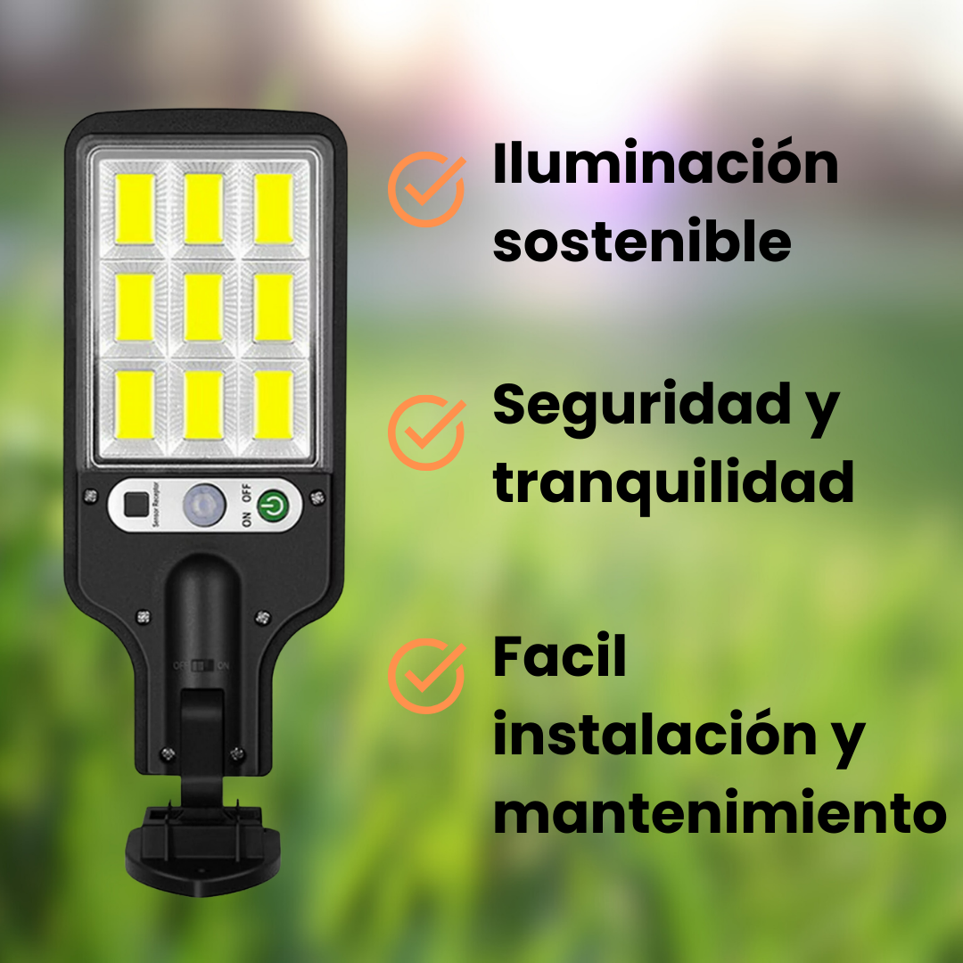 Farola Premium de Inducción Solar™ Con bateria Solar