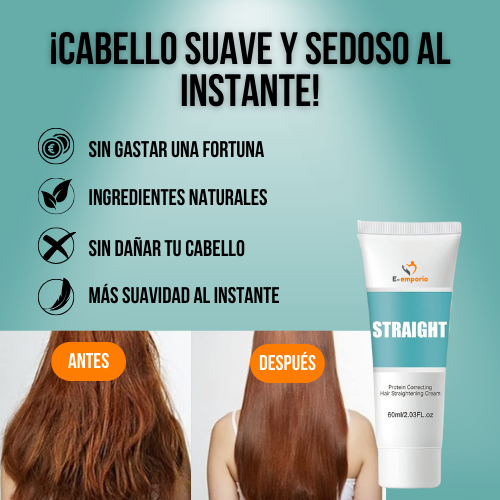 Crema de Keratina alisadora para pelo dañado - StraightCream™